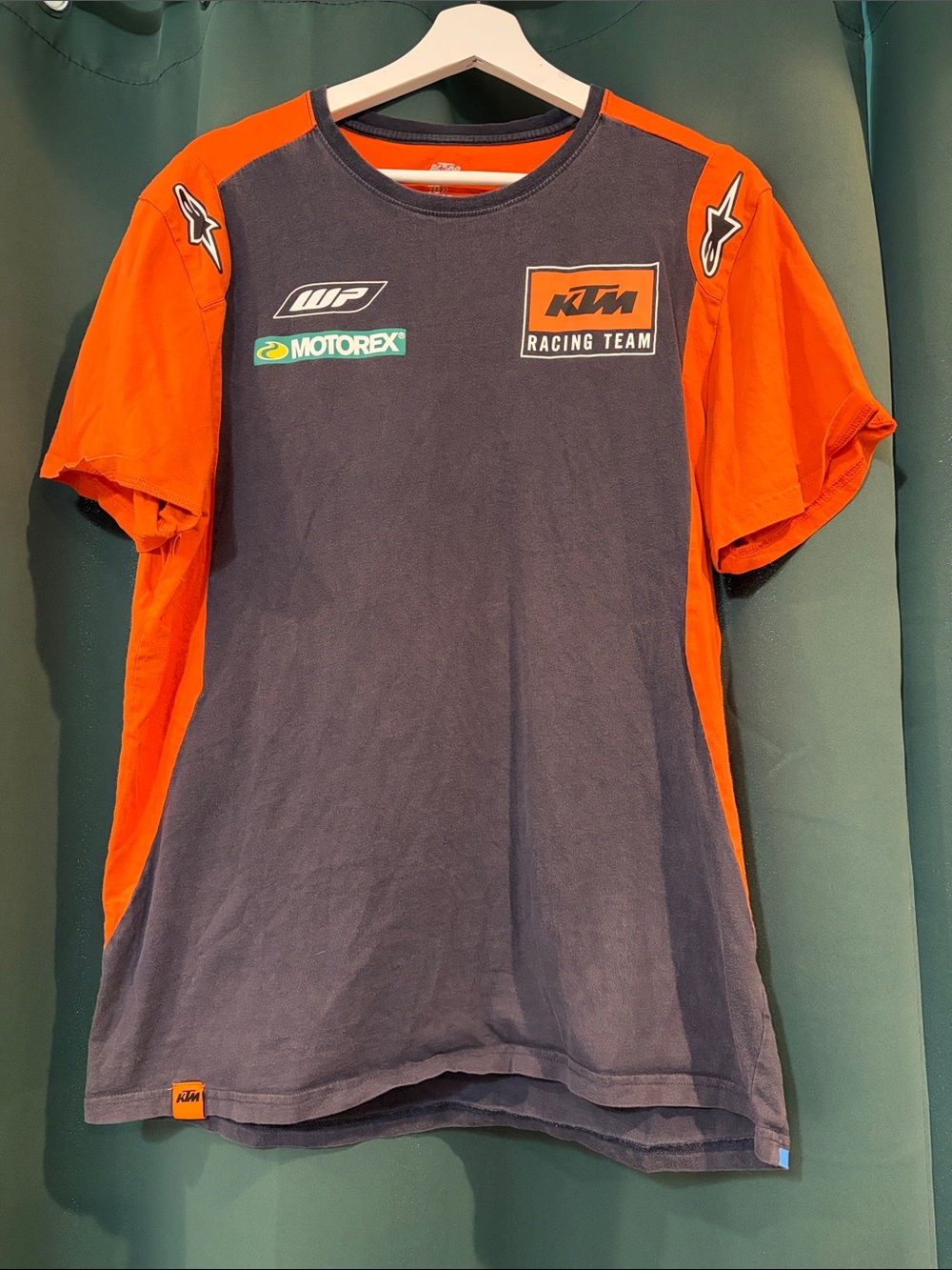 KTM Racing Team Short Sleeve Tee - Navy & Orange